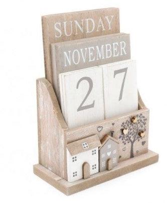 Wooden House Calendar - Peppy & Sage