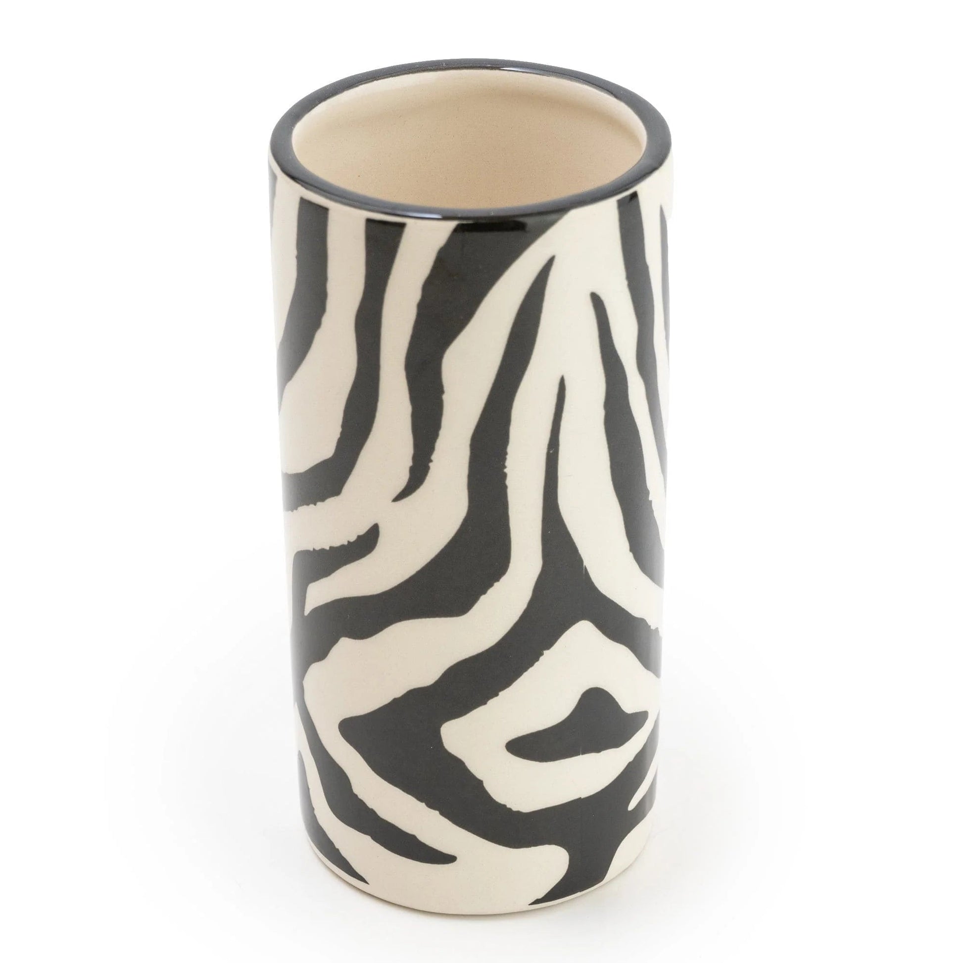 Zebra Print Bathroom Tumbler - Peppy & Sage